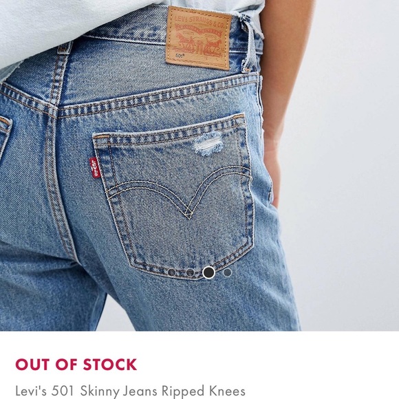 Brand NEW, never worn, Levi’s premium 501 skinny. - Picture 4 of 7